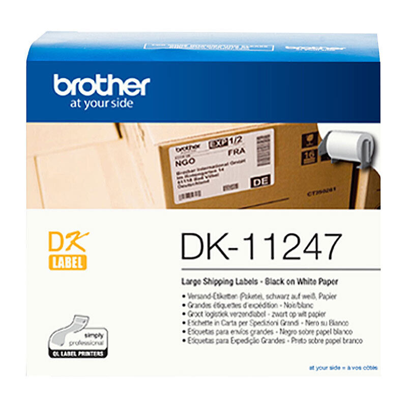 Brother DK-11247 Large Shipping Labels, 103 × 164 mm, 180 Labels