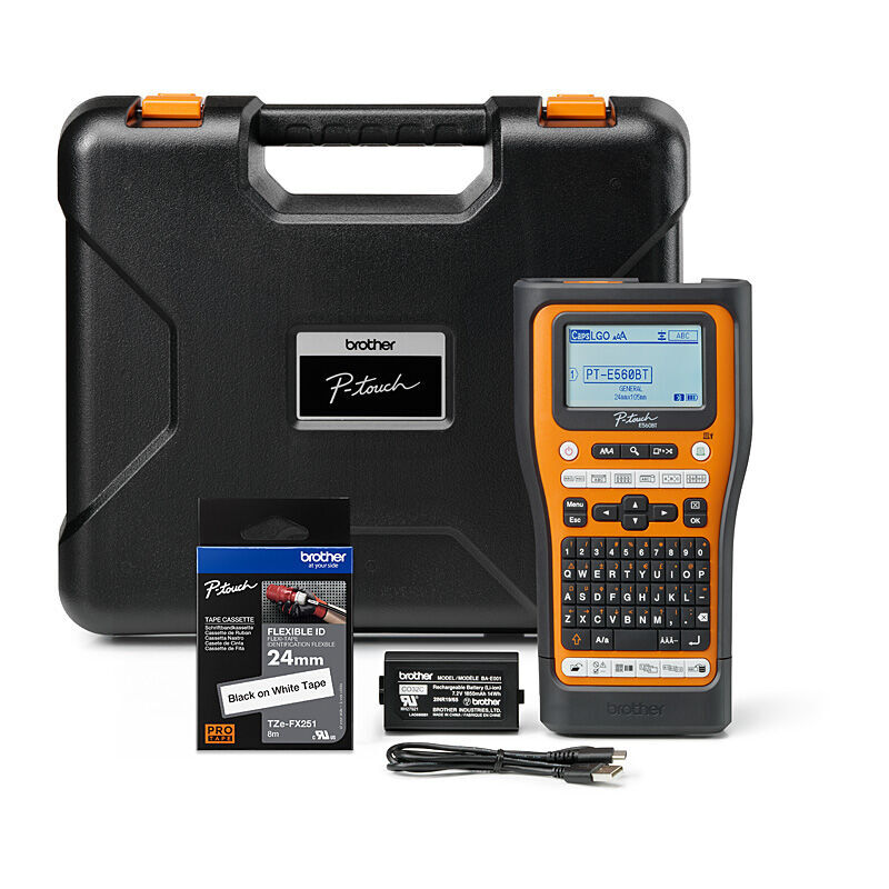 Brother P-touch PT-E560BTVP Industrial Bluetooth Label Maker Value Pack