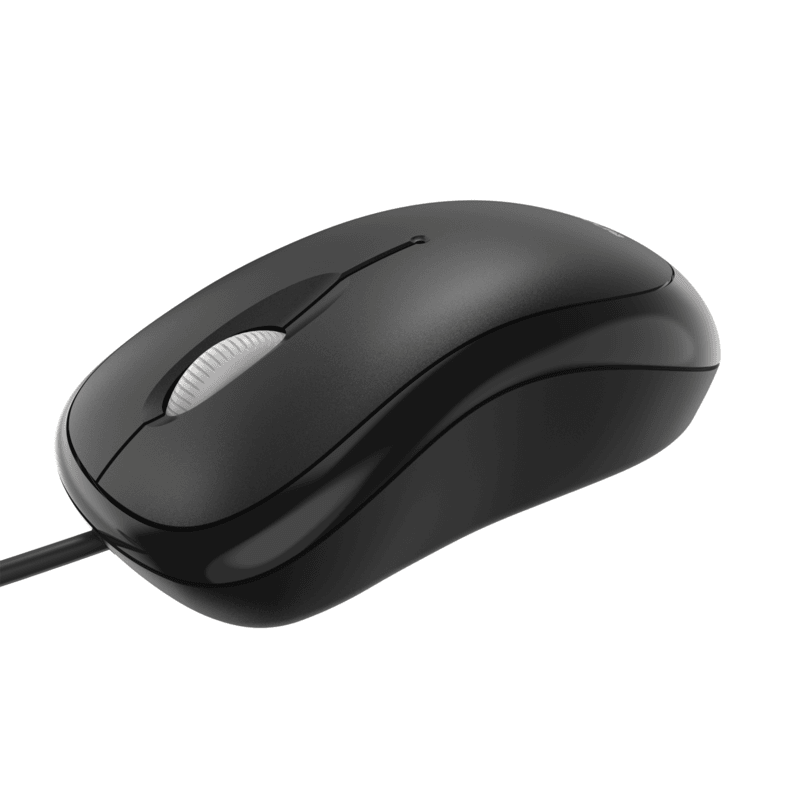 Incase Basic Optical Wired USB-A Mouse Designed by Microsoft, Black