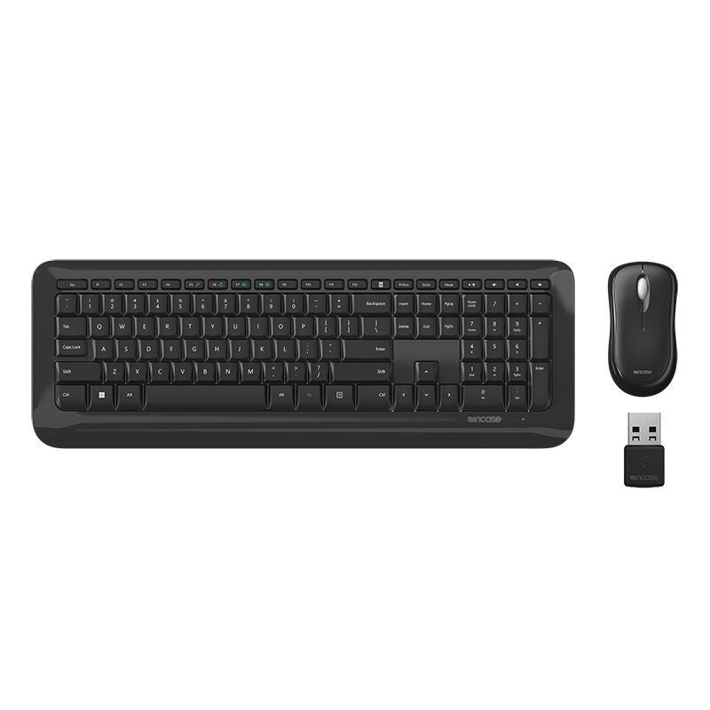 Incase Wireless Desktop 850 Keyboard and Mouse Designed by Microsoft, Black