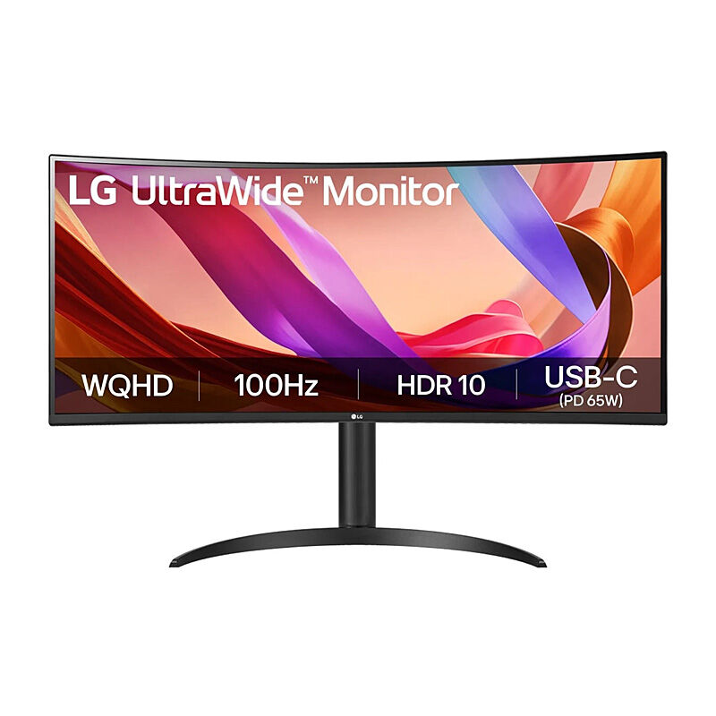 LG 34BQ65VA-B 34-inch UltraWide Curved QHD VA USB-C Monitor