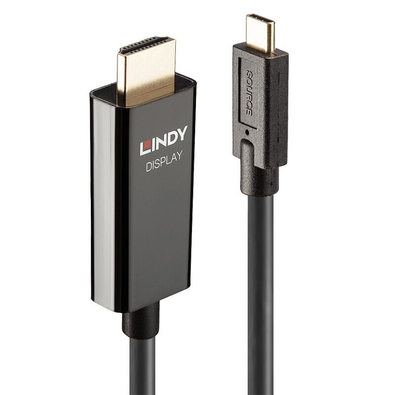 Lindy USB-C to HDMI 4K60 Adapter Cable with HDR, 5 m