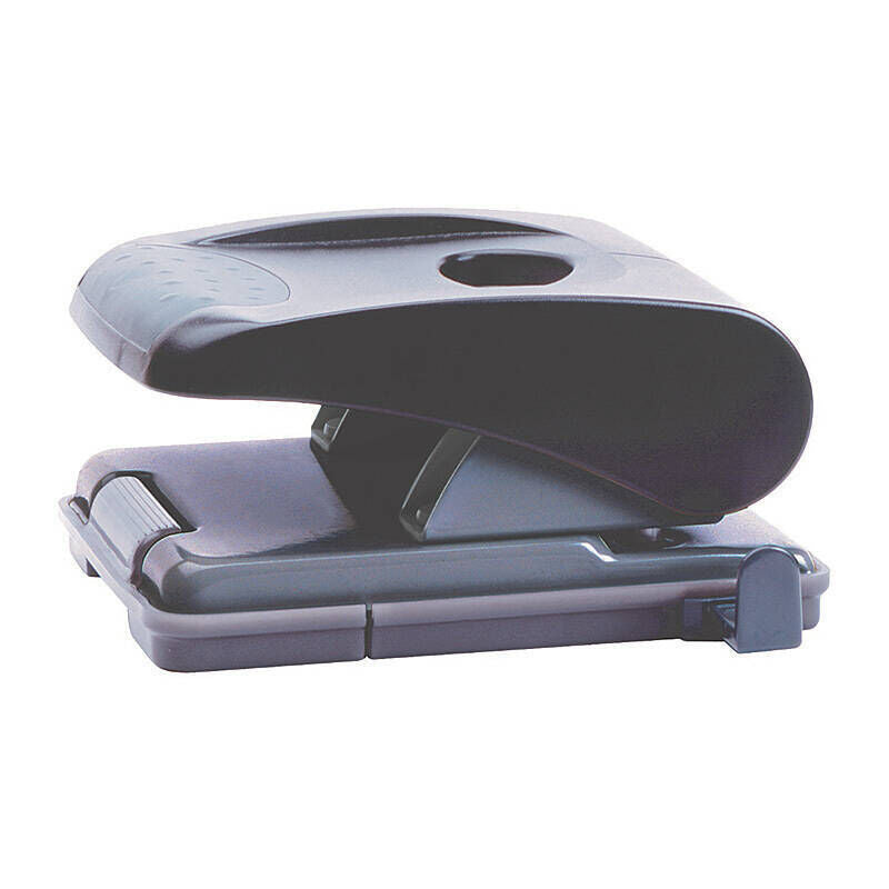 Marbig Two-Hole Paper Punch, 28 Sheets, Black