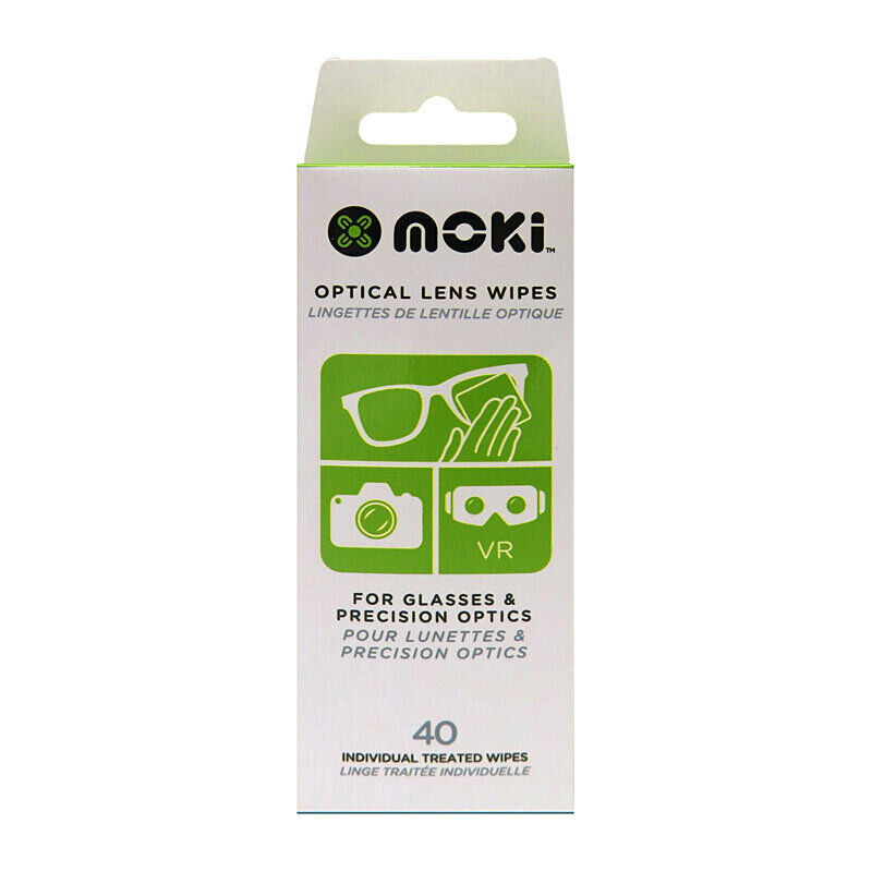 Moki Optical Lens Cleaning Wipes, Pack of 40