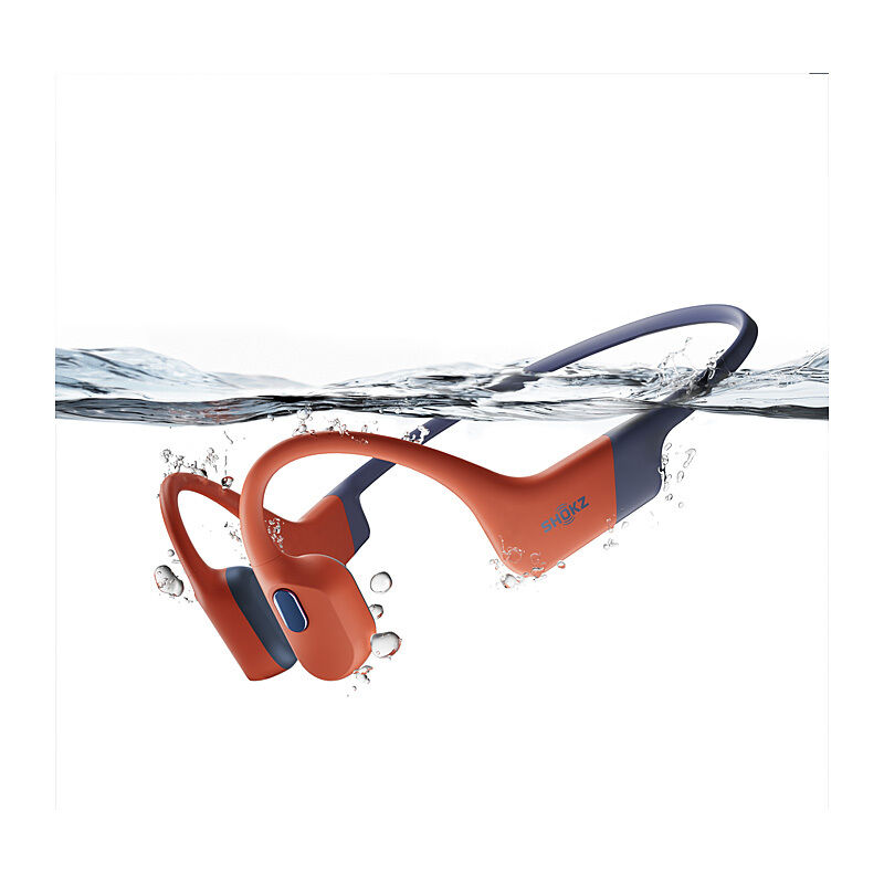 Shokz OpenSwim Pro Bone Conduction Swimming Headphones, Red