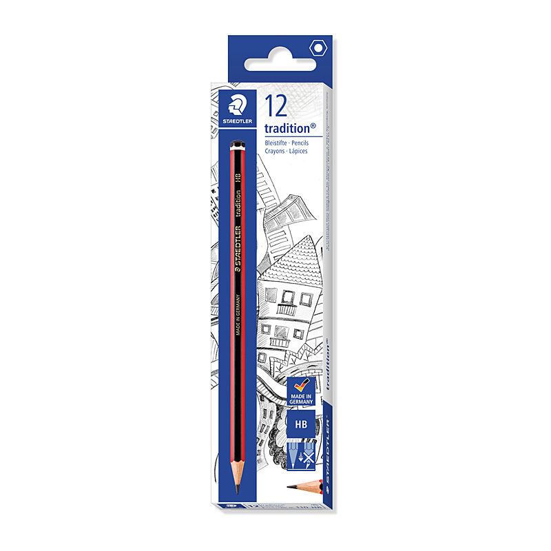 Staedtler Tradition HB Graphite Pencils, Pack of 12