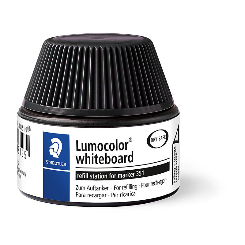 Staedtler Lumocolor Whiteboard Marker Refill Station, Black, 30 mL
