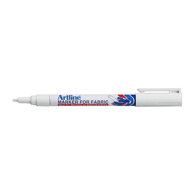 Artline 750 White Fabric Markers, 12 Pack
