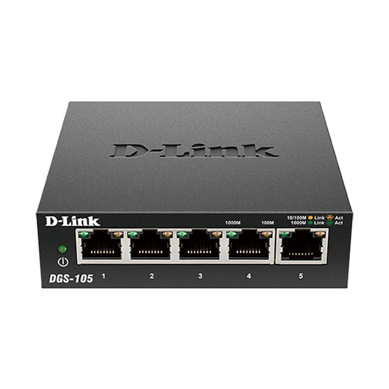 D-Link DGS-105 5-Port Gigabit Desktop Switch