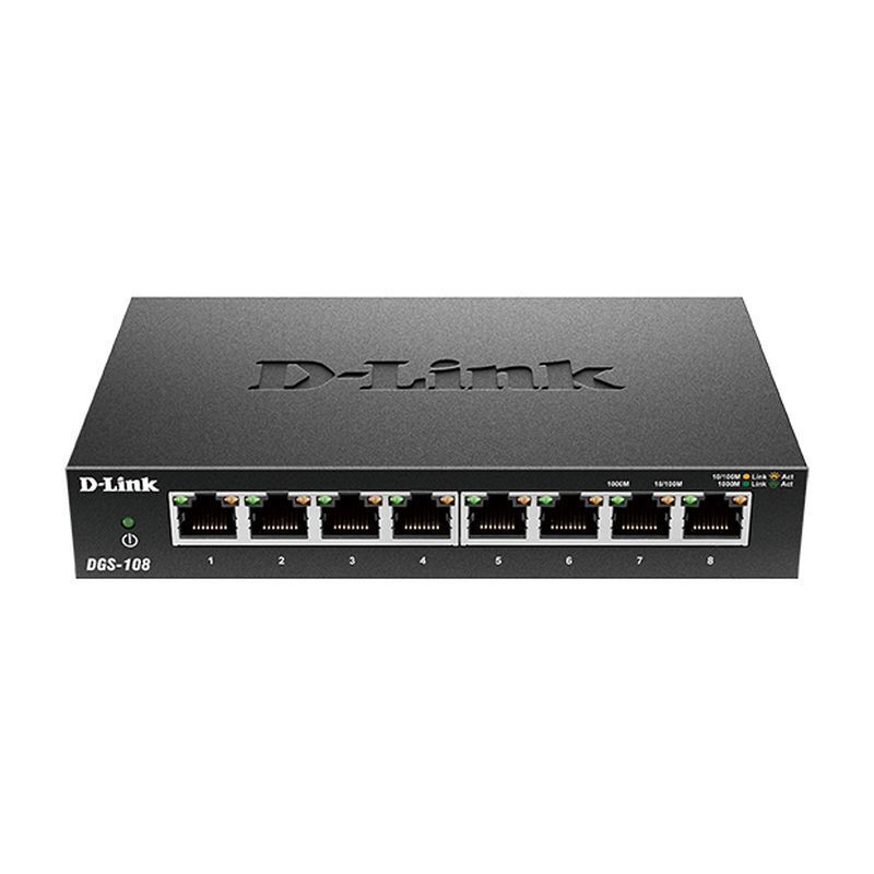 D-Link DGS-108 8-Port Gigabit Desktop Switch