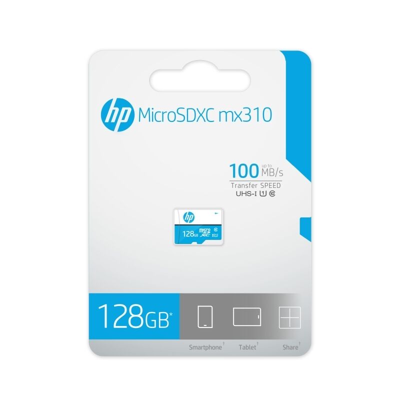 HP mx310 128 GB microSDXC UHS-I Class 10 U1 Card