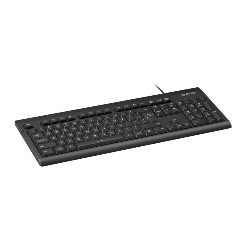 Moki Wired USB Keyboard, Black ACC-KEWRD