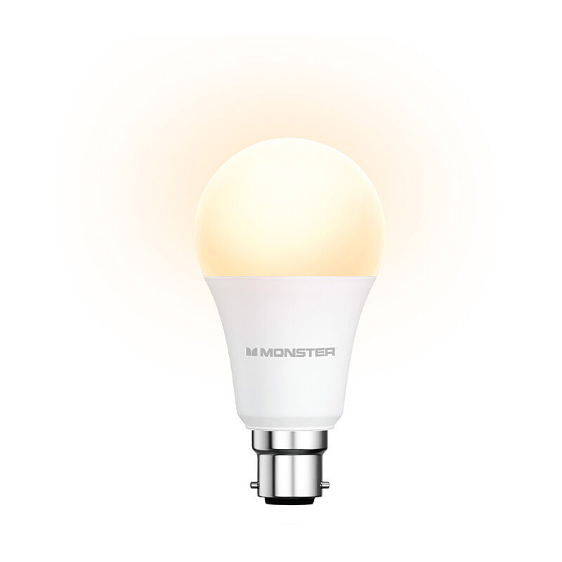 Monster MHW7-1001-WW4 B22 RGBW Smart Bulbs, Pack of 4