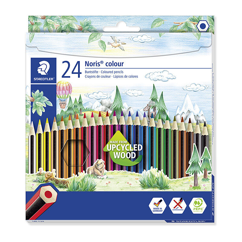 Staedtler Noris Colour 185 Pencils, 24 Colours