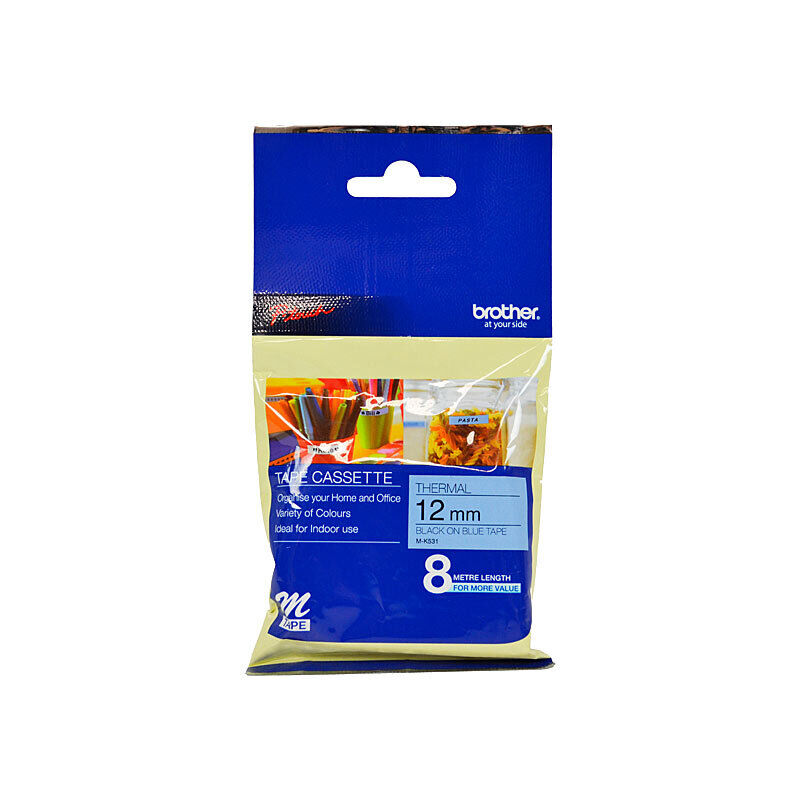 Brother M-K531 Black on Blue, 12 mm × 8 m