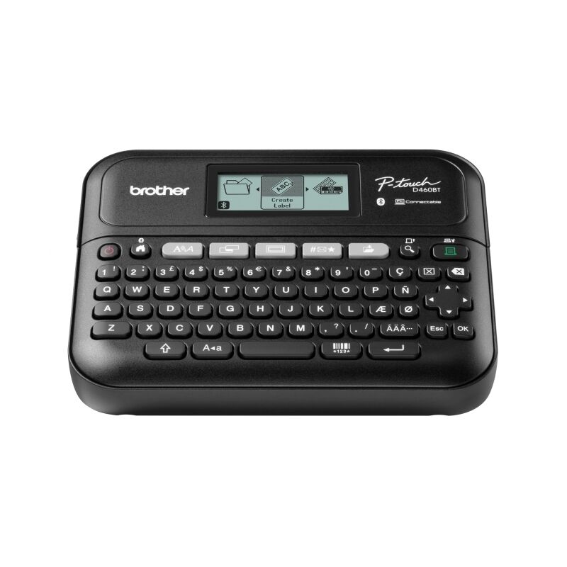 Brother P-touch PT-D460BT Bluetooth Desktop Label Maker, 18 mm