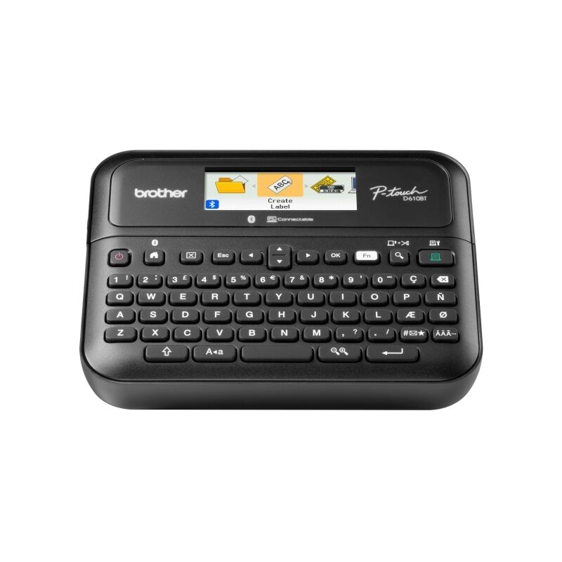 Brother P-touch PT-D610BT Bluetooth Desktop Label Maker, 24 mm