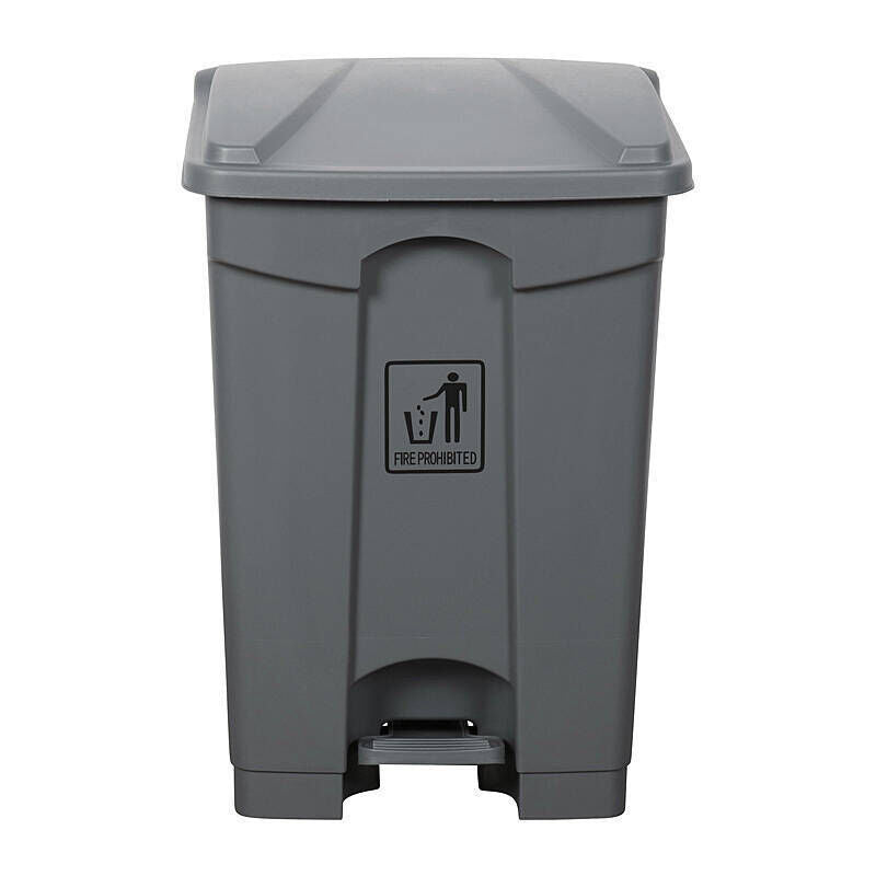 Cleanlink Rubbish Bin With Pedal Lid 45 L Grey