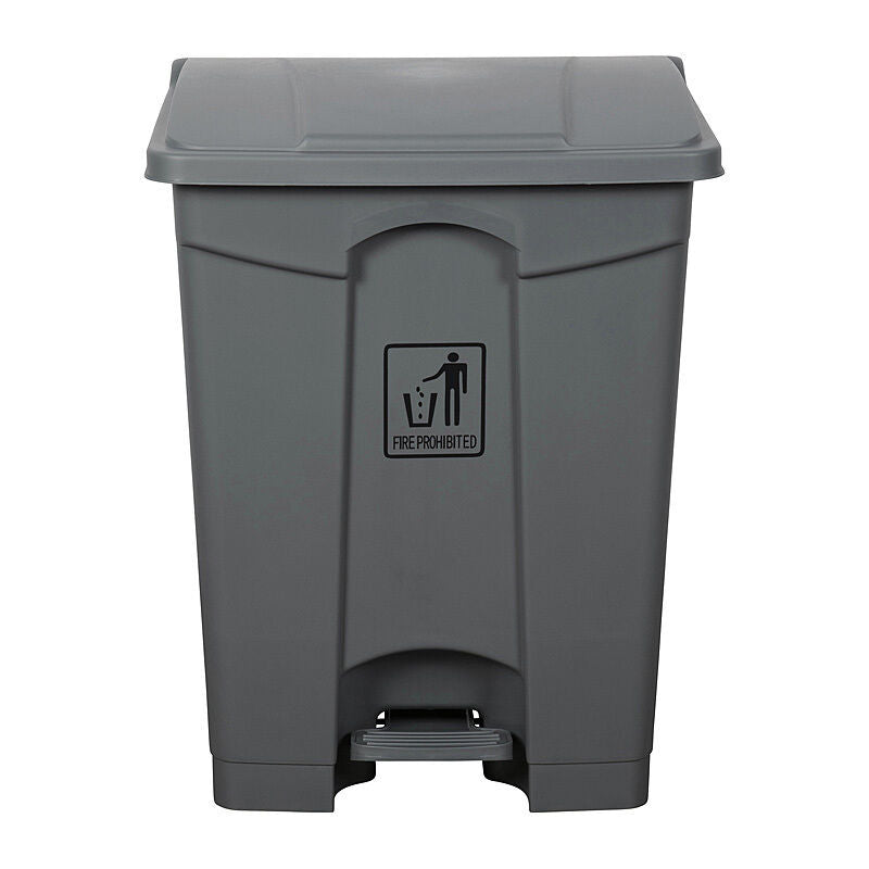 Cleanlink Rubbish Bin With Pedal Lid 68 L Grey