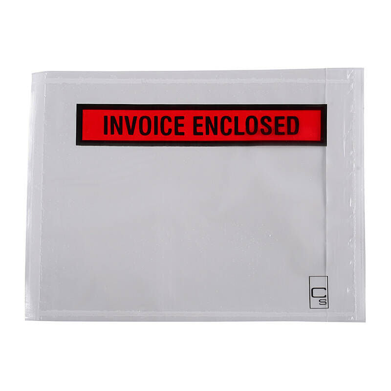 Cumberland Invoice Enclosed Self-Adhesive Document Envelopes, 155 × 115 mm, Box of 1000