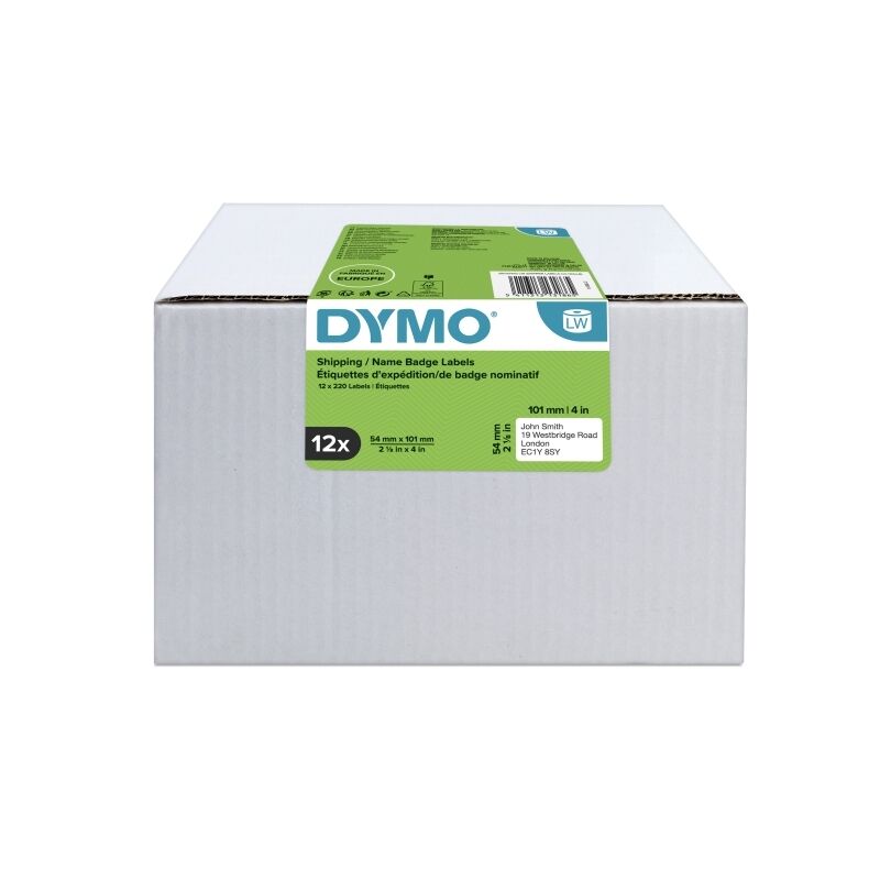 DYMO LabelWriter S0722420 Shipping Labels, 54 × 101 mm, 2,640 Labels