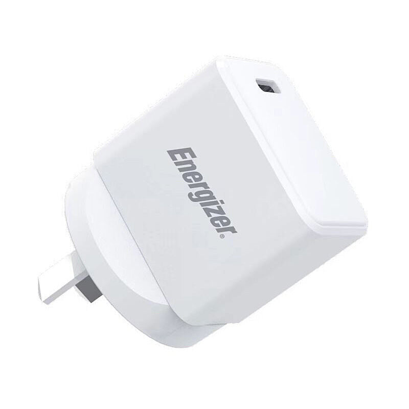 Energizer A20AU 20 W USB-C GaN Wall Charger, White