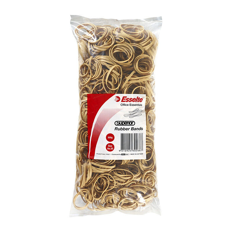Esselte Superior Size 30 Rubber Bands, 500 g