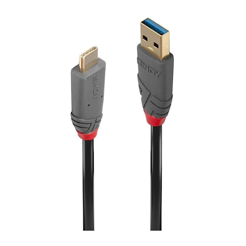 Lindy 36913 Anthra Line USB-A to USB-C Cable, 2 m