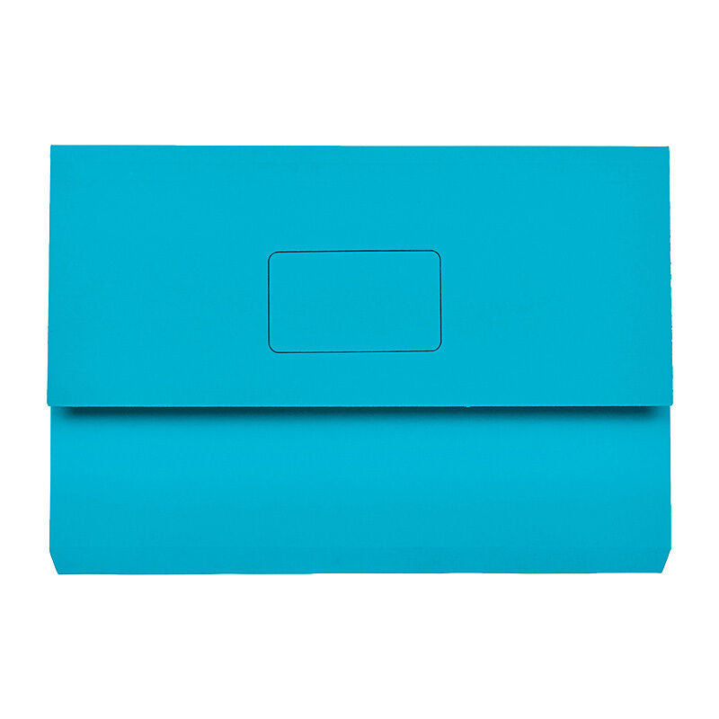 Marbig Slimpick Foolscap Document Wallet, Blue