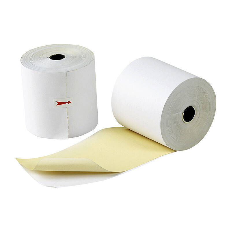 Marbig 2-ply Receipt Rolls, 76 × 76 × 11.5 mm, Pack of 4