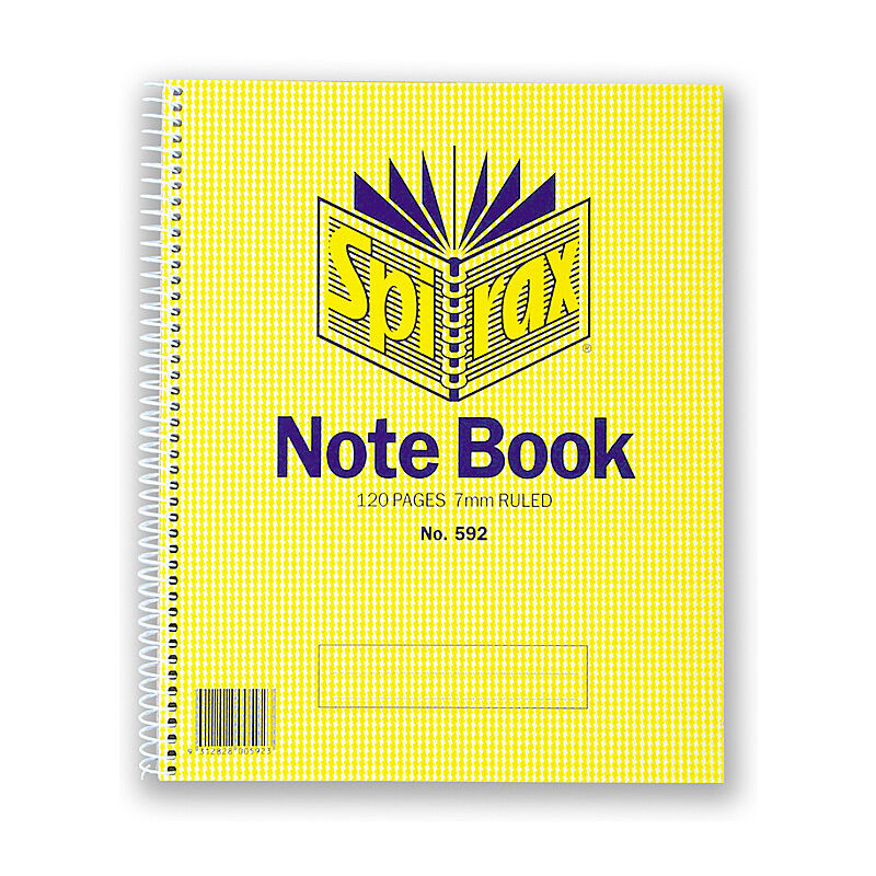 Spirax 592 Notebook, 222 × 178 mm, 120 Pages, Pack of 10