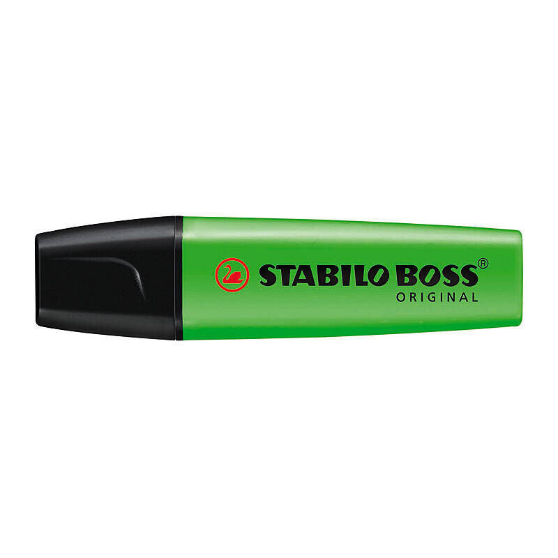 STABILO BOSS Highlighters, Green, Box of 10