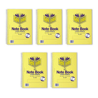Spirax 570 A5 Notebooks, 200 Pages, Pack of 5