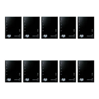 Spirax P906 A4 Lecture Books, 140 Pages, Black, Pack of 10