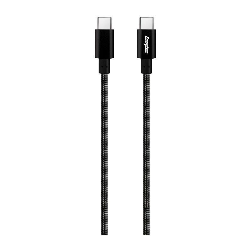 Energizer EC141CFBK 1 m Black Metal USB-C to USB-C Cable