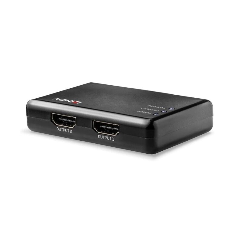 Lindy Compact 2 Port HDMI 10.2G Splitter