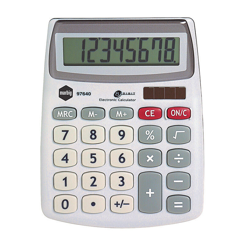 Marbig Compact 8-Digit Desktop Calculator