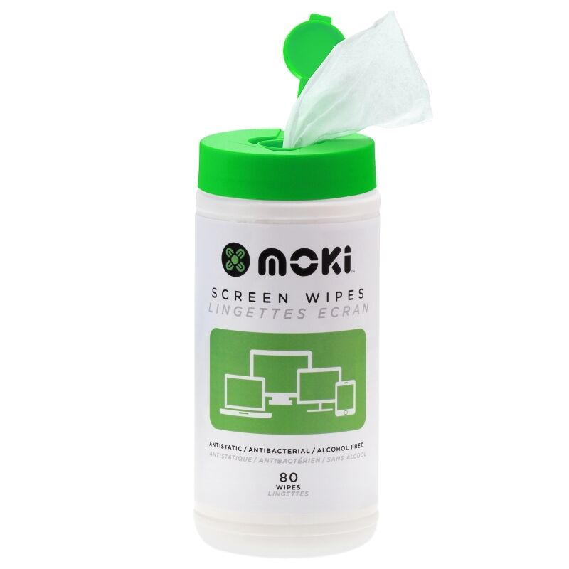 Moki ACC-FMWIPE Screen Wipes, Tub of 80