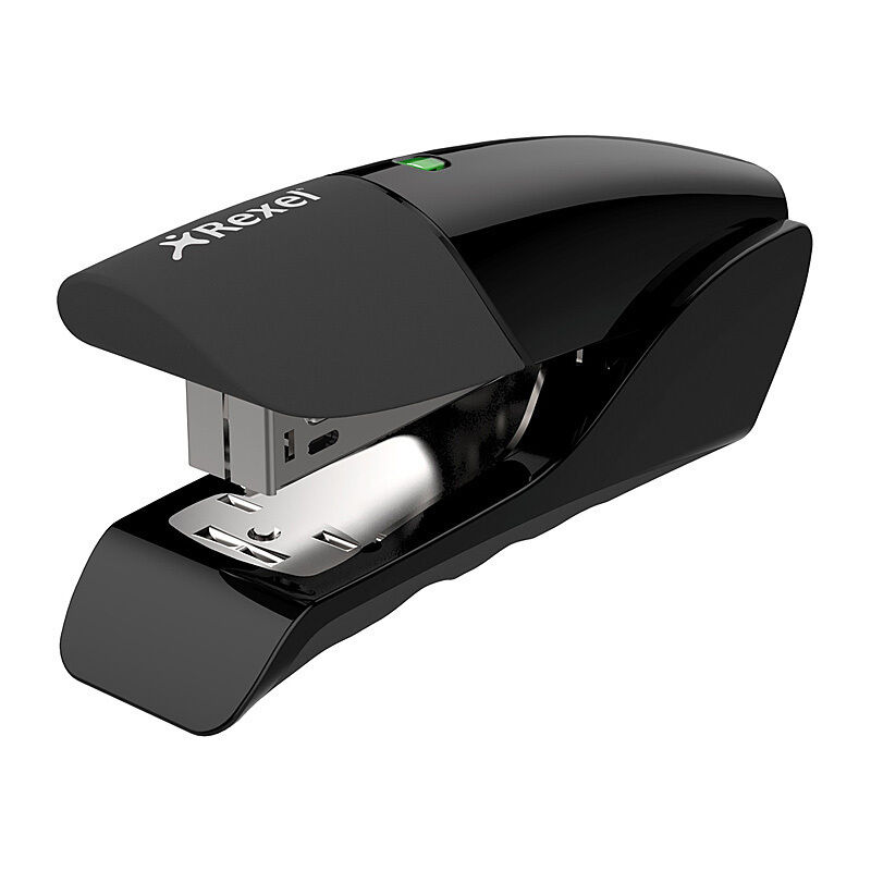 Rexel Gazelle Half-Strip Stapler, Black