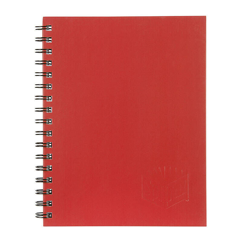 Spirax 511 Red Hardcover Notebooks, 200 Pages, Pack of 5