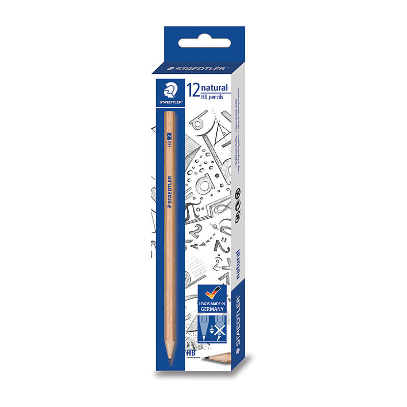 Staedtler Noris Natural HB Graphite Pencils, Box of 12